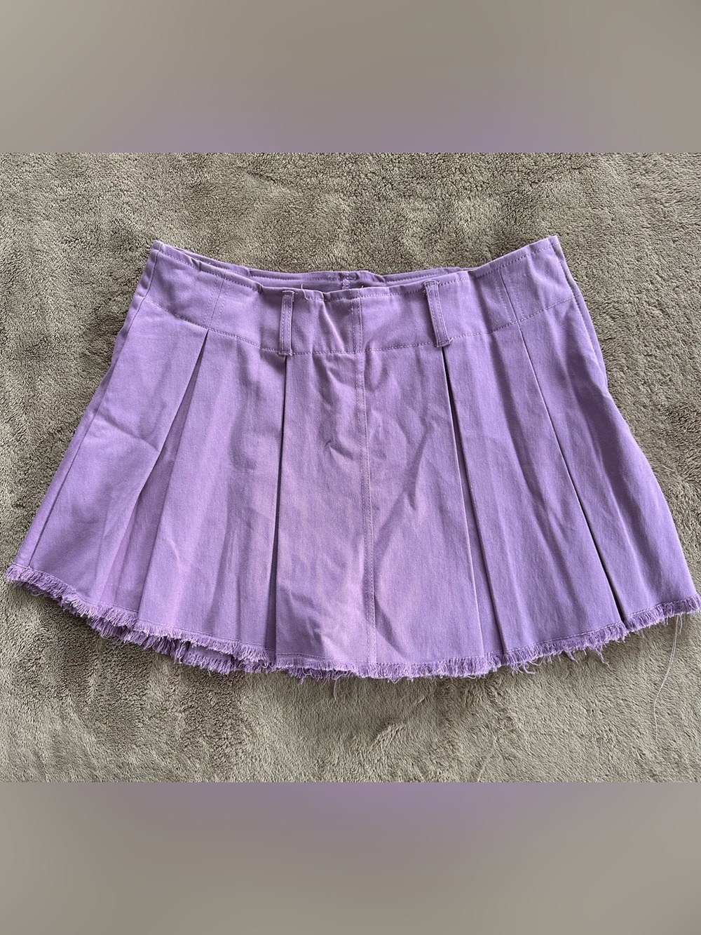 Ultra Flirt Lilac Pleated Mini Skirt – Size M